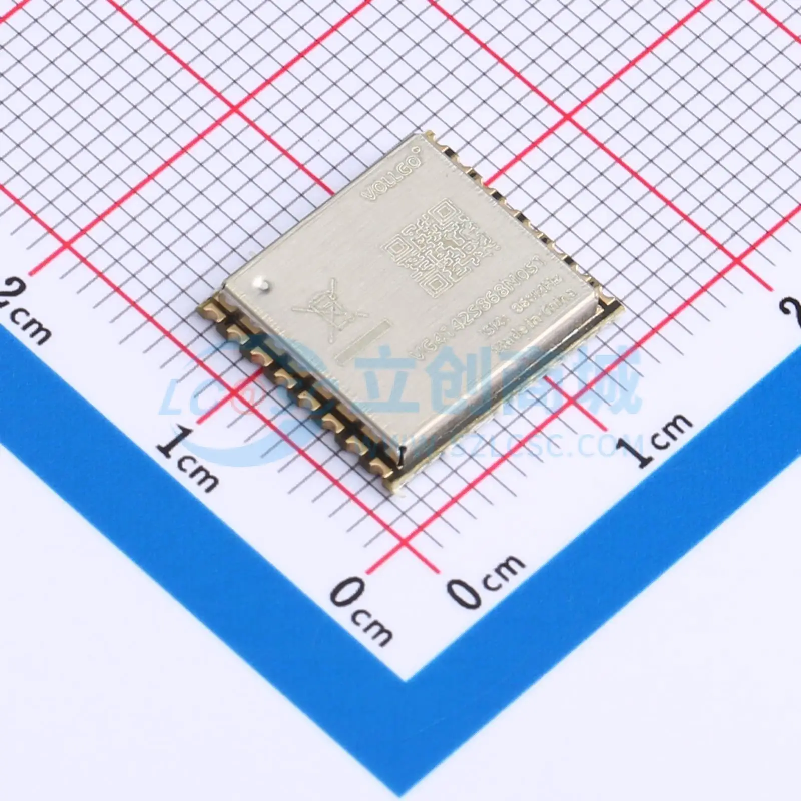 5pcs VG4142S868N0S1 SMD 13.5x12mm transceiver 868MHz 20dBm RF Wireless Communication Module for Smart Home System