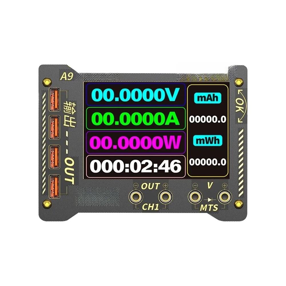 

Электрический диагностический прибор A9 для измерения тока, напряжения и сопротивления с визуализацией формы сигнала и динамическим отслеживанием напряжения