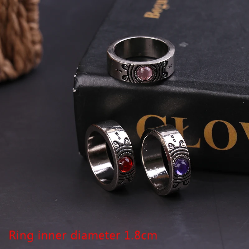 2 teile/satz anime magica cosplay edelstein halskette anhänger ring set geschenk party prop