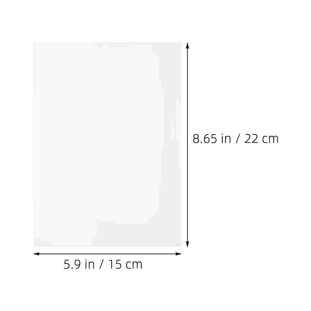 20 Buah Dekorasi Kotak Tempat Kertas Sampul Buku Tahan Air Cocok untuk Folder Resume untuk Wawancara Pengikat Plastik Klip Bening