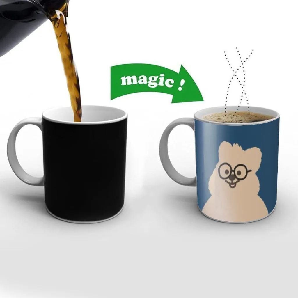 

Cartoon koala d-dinotaeng New Creative Color Changing Mug Ceramic Coffee Milk Tea Cup Gifts Free shipping