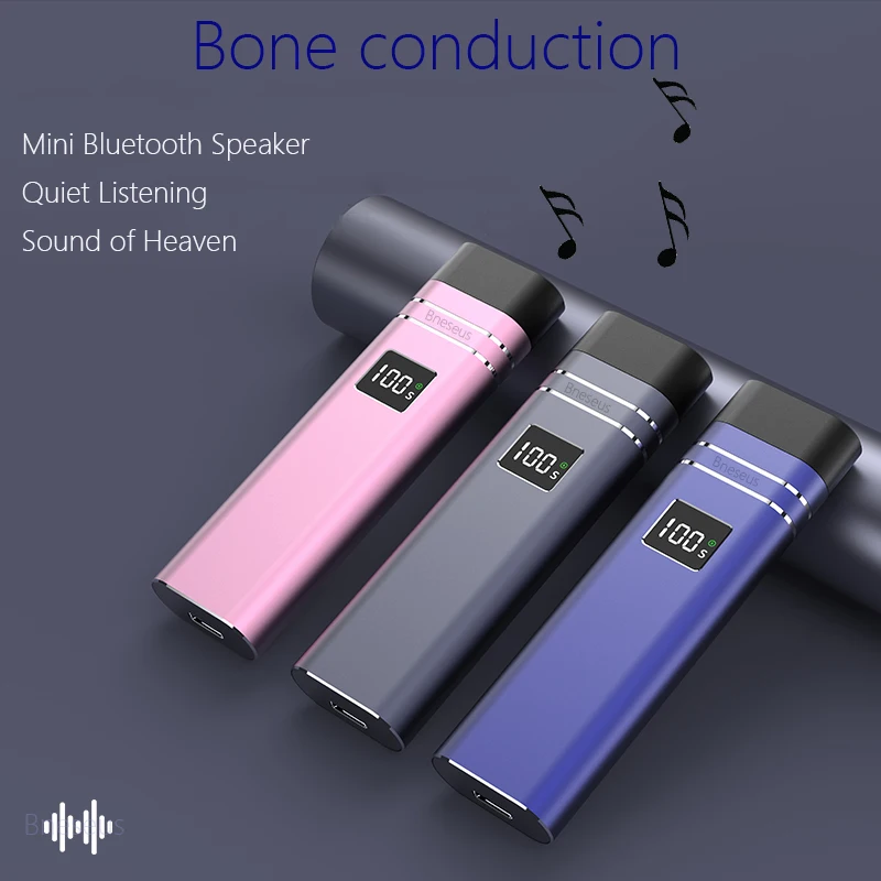 Bone conduction bluetooth speaker under the pillow sleep speaker sleep treasure mini bluetooth audio