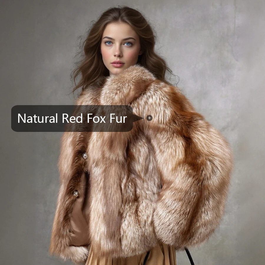 겨울 리얼 폭스 퍼 코트 천연 풀 스킨 폭스 퍼 아우터 영국식 칼라 정품 퍼 재킷 명품 리얼 퍼 코트 여성용
