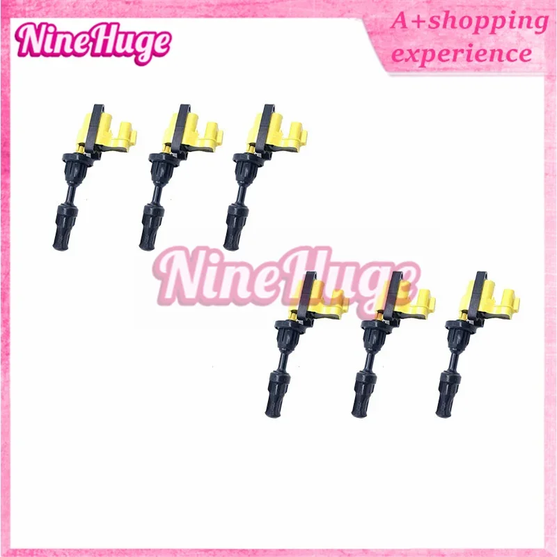 6PCS SF-DIS-009 SFDIS009 High Quality Fuel Ignition Coil For Nissan 300ZX VG30DE VG30DETT 3.0L V6 1990-1996 MCP-400 22448-30P00