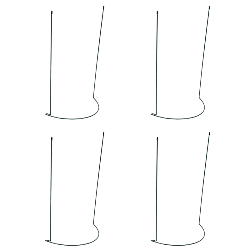 

AC62-4 упаковка опорный кол для растений металлический садовый кол для растений зеленый полукруглый опорное кольцо для растений клетка для растений опора для растений