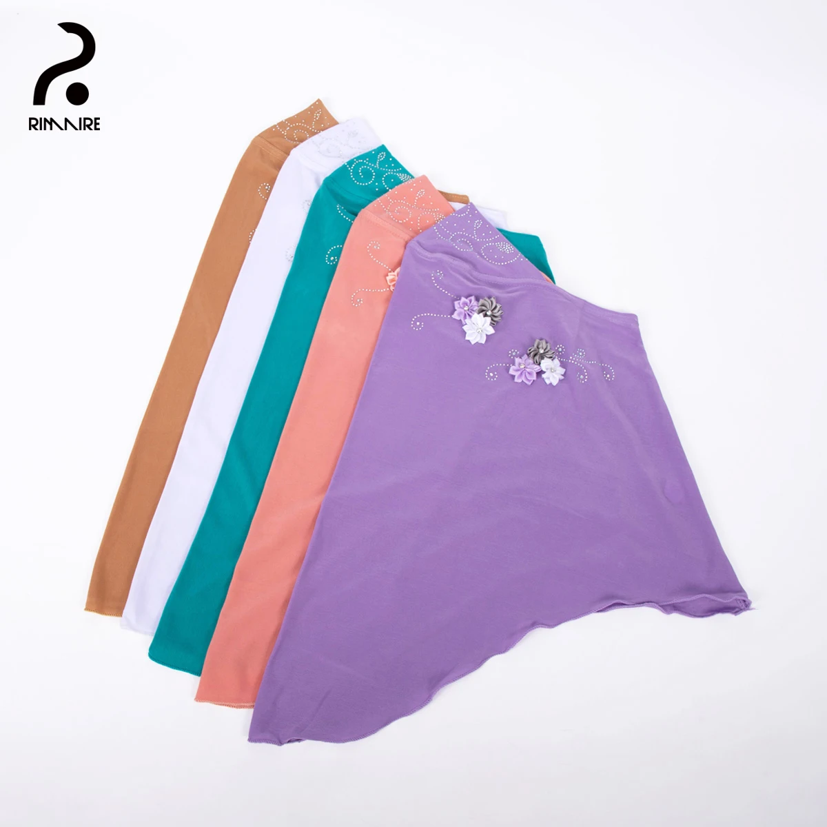 

RIMAIRE 2025 Newest Muslim Hijabs for Kids Party Floral Instant Hijab Islamic Childs Turban Casual Girls Headscarves Shawl Wraps