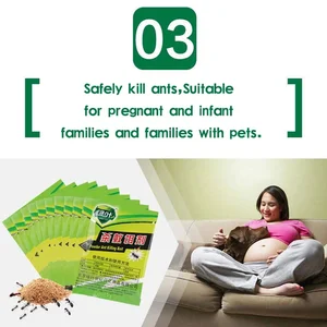 Matar Barata Insecticida Bait Powder, Matar Barata, Assassino de Barata Inseto, Anti Rejeitar Pragas, Controle de Pragas, Armadilha Venenosa, 20pcs 10 principais vendas wig com franja vermelha - №2