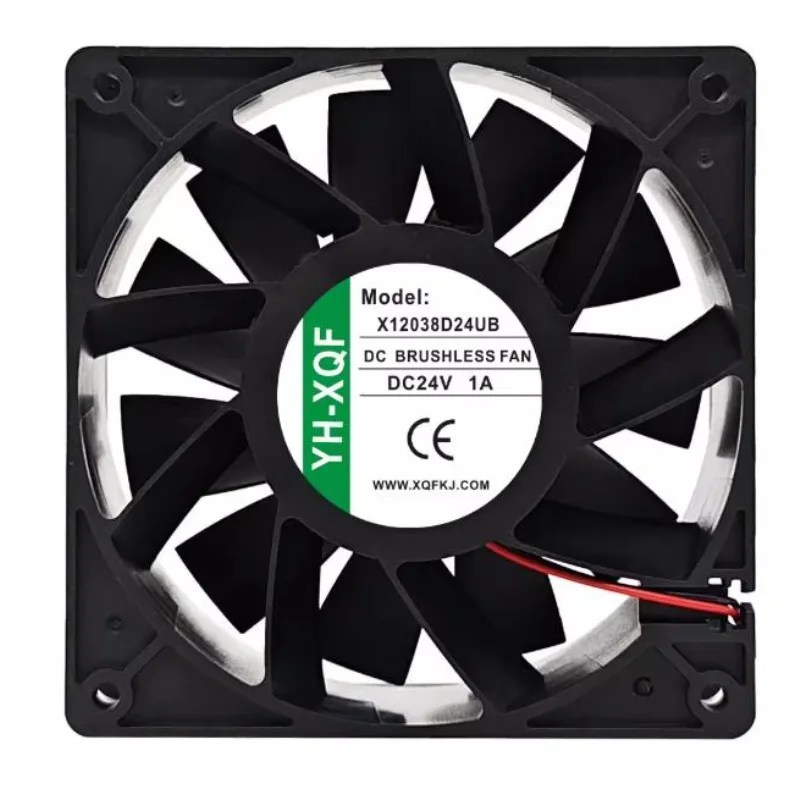 

Новый вентилятор-кулер для YH-XQF X12038D24UB DC24V 1A 12 см, инверторный охлаждающий вентилятор с большим объемом воздуха 12038 120*120*38 мм