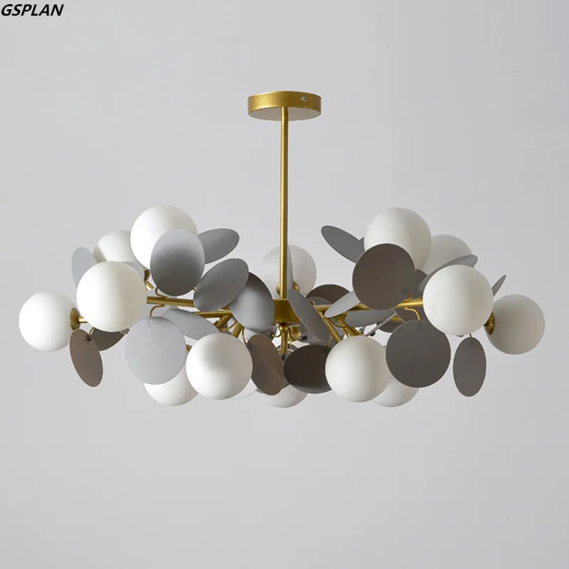 Modern Nordic Design LED Chandeliers For Living Rooms, Bedrooms, Restaurants, Kitchens, Ceilings, Chandeliers, Glass Balls, G9