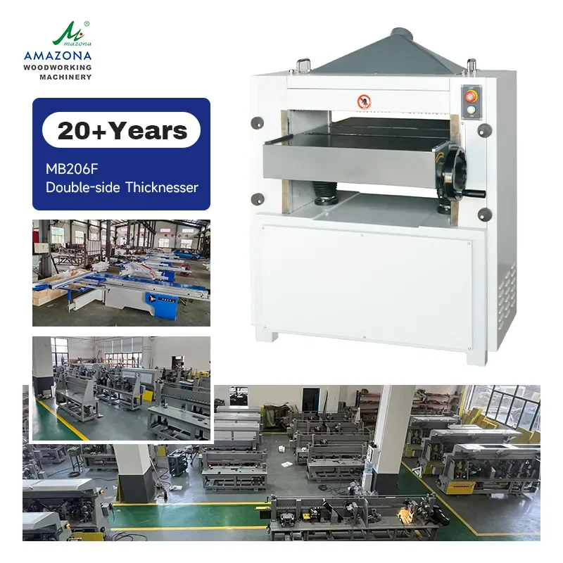 for Industrial Single Sided Heavy Duty Wood Thick Planer with Motor 4kW Max Planing Width 400mm Suitable for Solid Wood