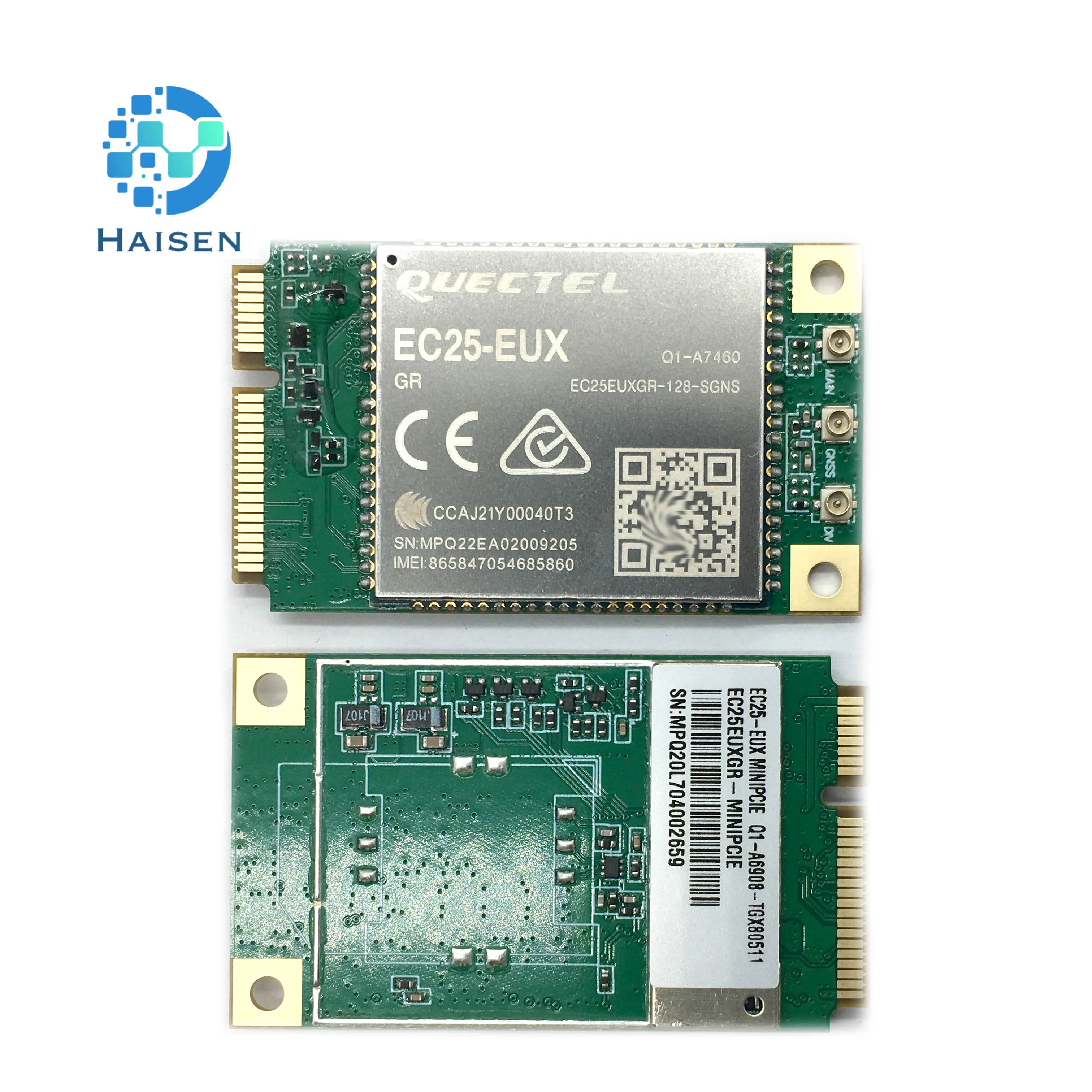 Imagem -02 - Haisen Quectel Lte Cat Módulo Pci Express®mini Cartão Ec25 Ec25-eux Minipcie Ec25euxga-minipcie Ec25euxgr-minipcie