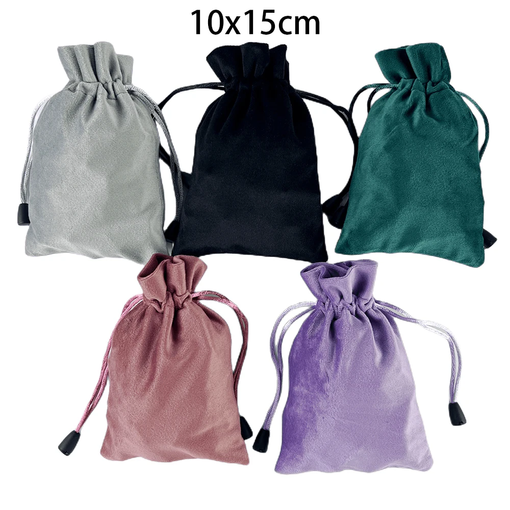 Velvet Dice Bag Drawstring Bags for Tarots Card Jewelry Storage Board Games RPG Game Dice High-grade Flannel Packet