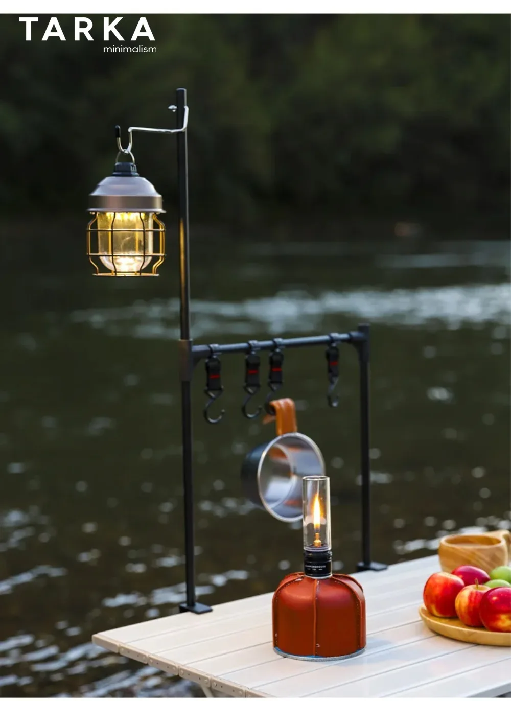 TARKA Camping Lantern Stand Outdoor Detachable Portable Light Shelf Hanging Hook Ultralight Direction and Length Adjustable Rack image 5