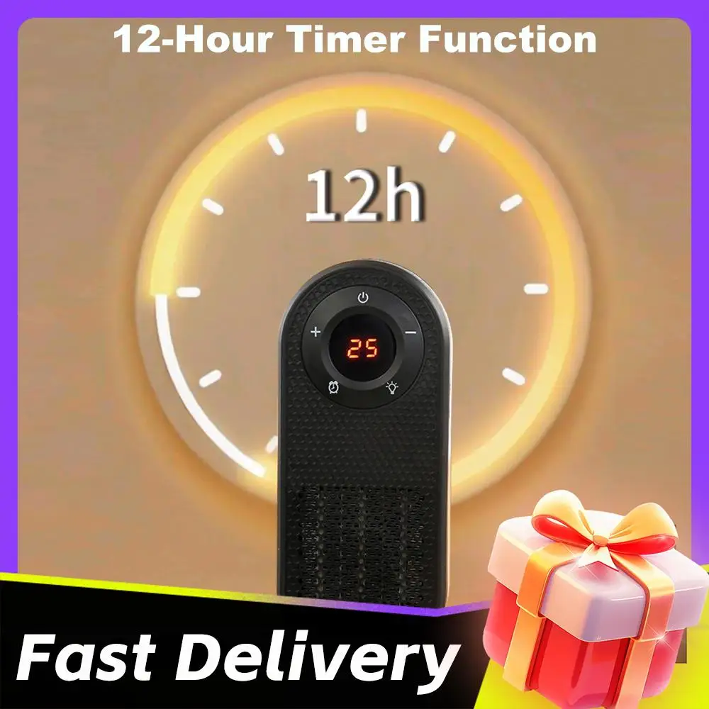 

Зимний настенный портативный небольшой электрический обогреватель с дистанционным управлением, регулируемый обогреватель стола для домашних офисов, ванной комнаты