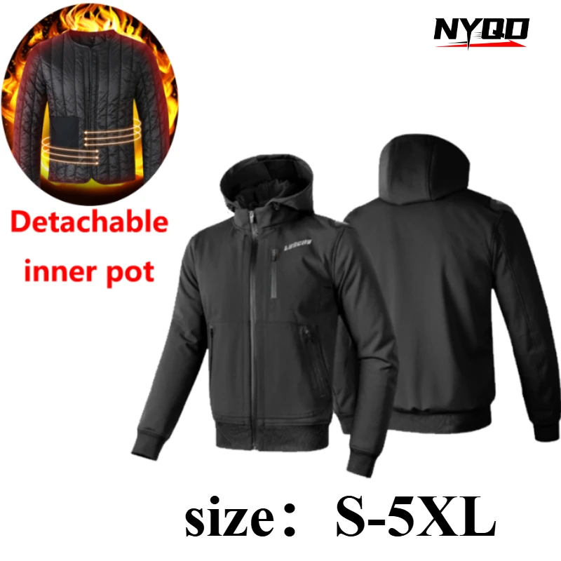 

LYSCHY водонепроницаемая мотоциклетная куртка мужская зимняя теплая CE защита снаряжения гоночная мото одежда мотоциклетная броня