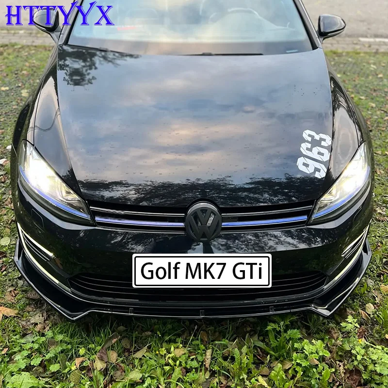 For Golf 7 7.5 MK7 MK7.5 GTI GTD R R-Line 2012-2020 Maxton Style Front Bumper Splitter Lip Diffuser Body Kit Spoiler Guard