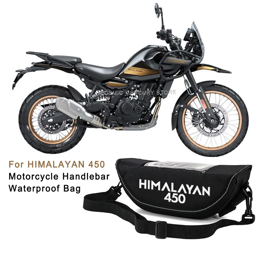 For Himalayan 450 Motorcycle Handlebar Travel Bag Motorcycle Waterproof And Dustproof Handlebar Storage Bag