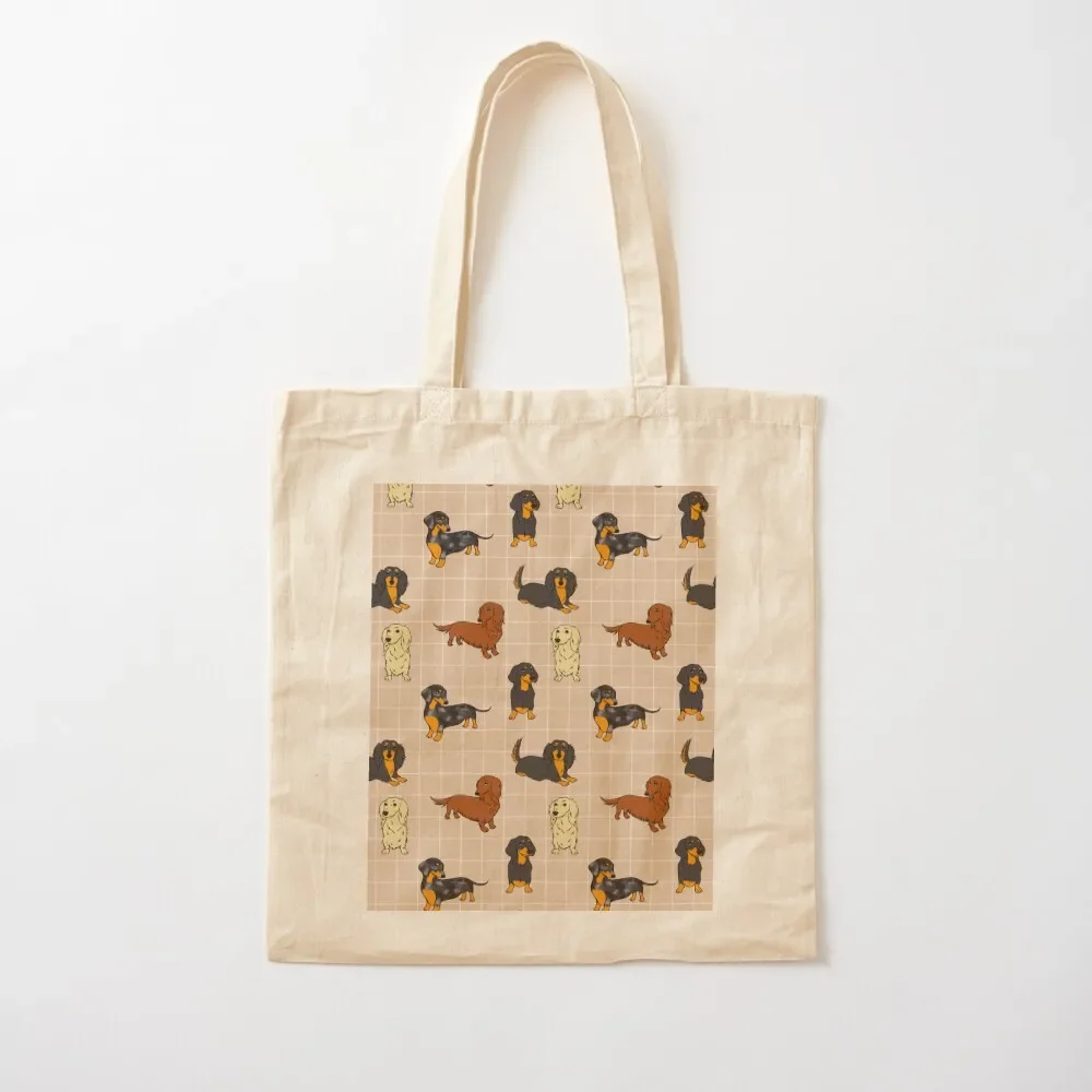 

Dachshund All Day Long Cream Tote Bag shopper bag women sacs de shopping