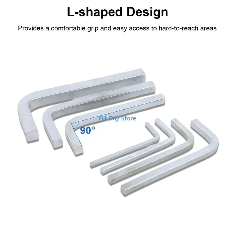 F92C 7pcs L Форма Квадратная Клавиша Ключ Ключи