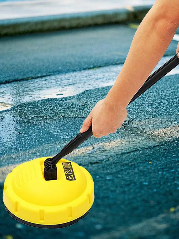 Pressure Washer Brush Power Washer Scrubber with Handle Rotary Surface Cleaner Multi-purpose Household Clean Tool for Car Floor