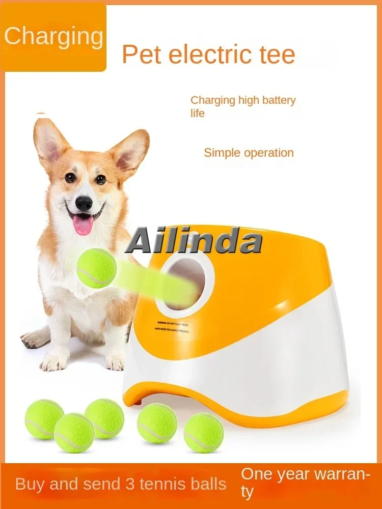 Pet Tennis Launcher Dog Toy Pitching Pinball Machine Throwing Ball Walking Dog Ball Dispenser Artifact Automatic Ball Machine