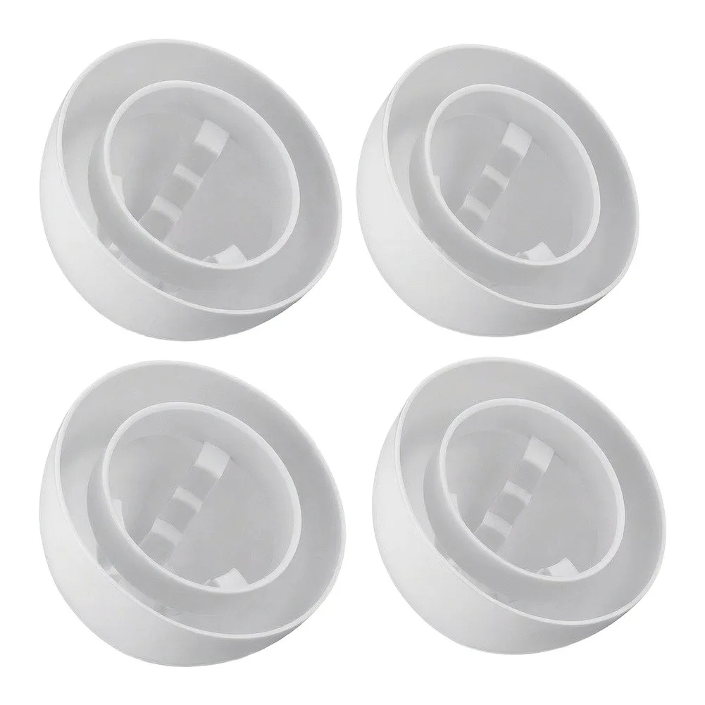 4pcs PVC Chimney Ventilation Cap Hemispherical Roof Exhaust-Hood Rust Proof-For Furnace Flue Pipe Weather Resistant