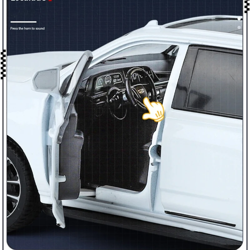 1:24 エスカレード SUV 合金ダイキャストおもちゃの車モデルサウンドとライト子供のおもちゃグッズ誕生日ギフト