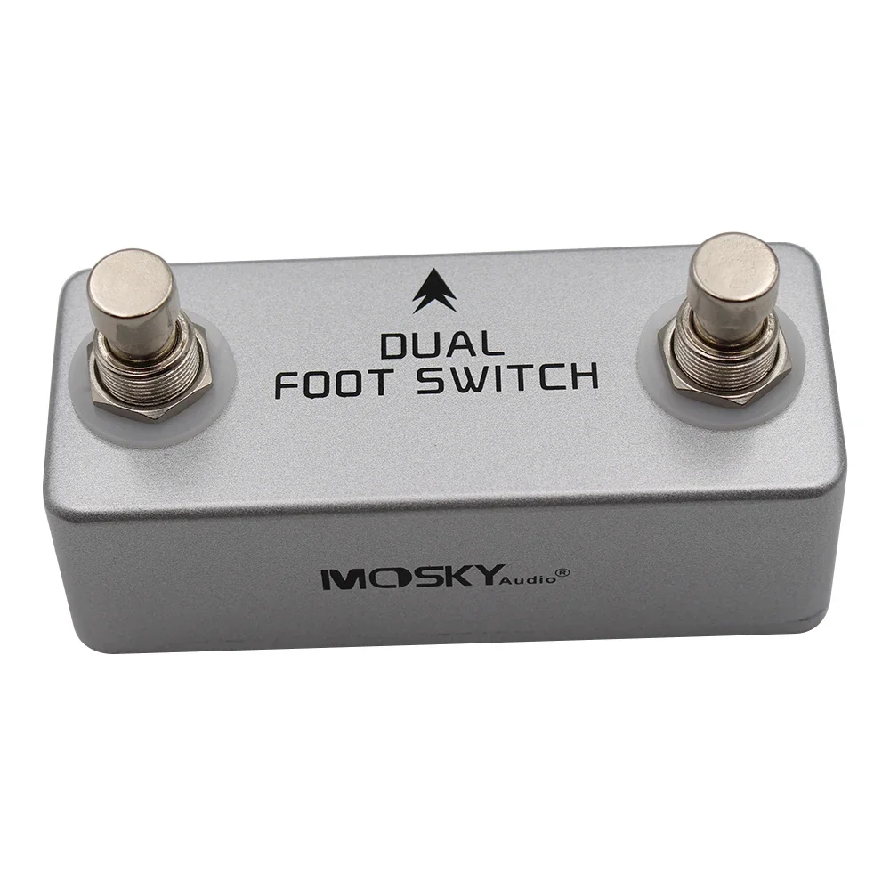 Mosky Dual Latching Footswitch Guitar Pedal,Dual Foot switch for Amps or Effects Pedals