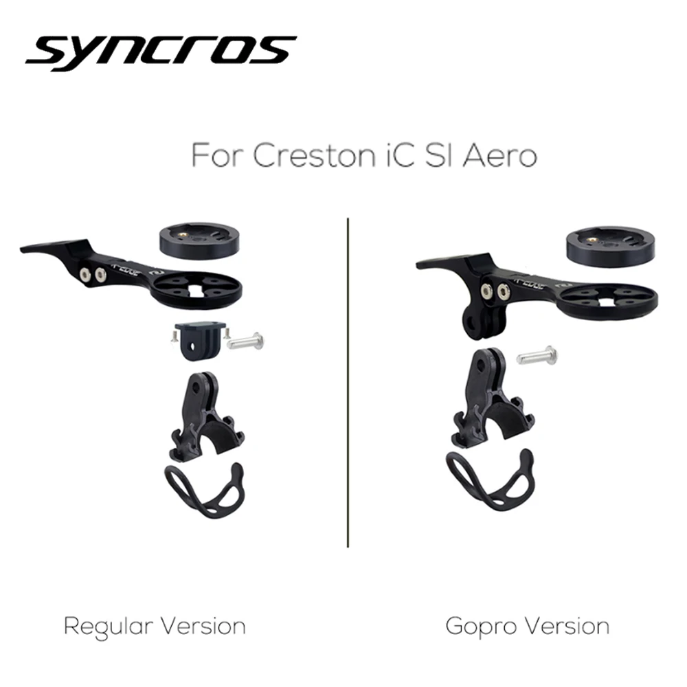 

Syncros Front Computer Stand Gopro Mount Speedometer GPS/Garmin/Bryton/Wahoo Inserts Fits Creston IC Sl Aero Cockpit