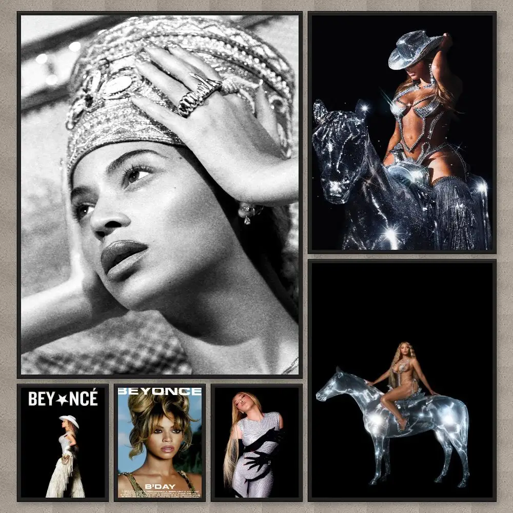 Singer B-Beyonce Renaissance Poster Modern  Wall Art Aesthetic Minimalist Bedroom Decor Cafe Home Gift PP