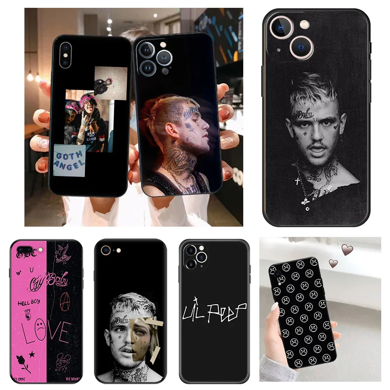 Fashion Lil Rapper P-Peep Silicone Soft Phone Cases Cover for Apple iphone 15 Pro Max SE 14 13 Plus 12 Mini 11 7 8 6s 6 X XS XR