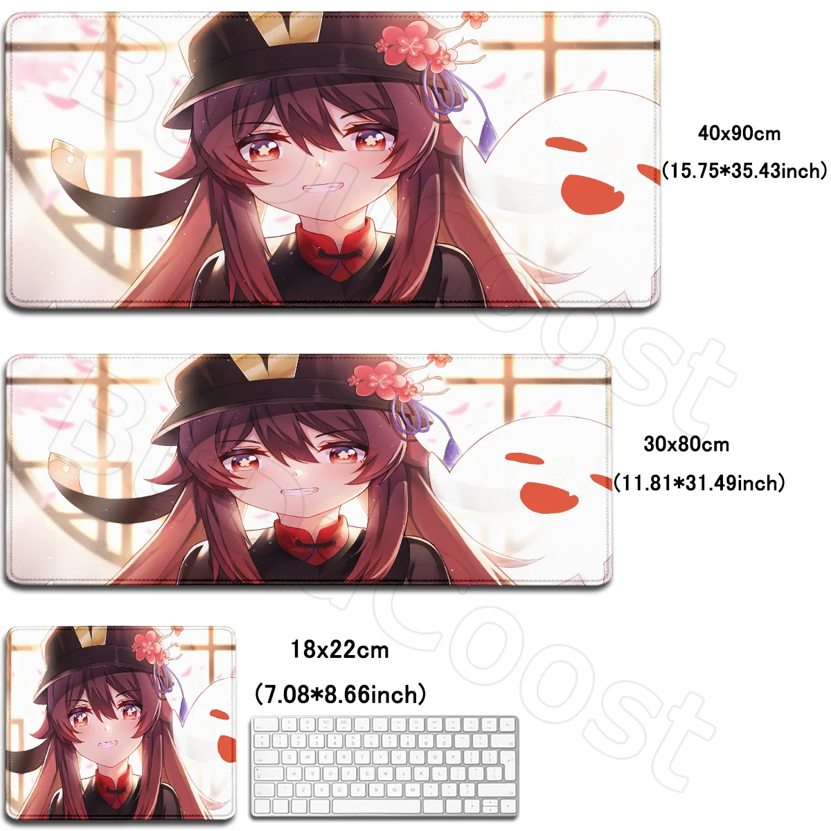 Genshin Impact Hu Tao Anime Mouse Pad Deskmat Pc Accessories Desk Protector Gamer Keyboard Pads Large Gaming Mousepad Rubber Mat