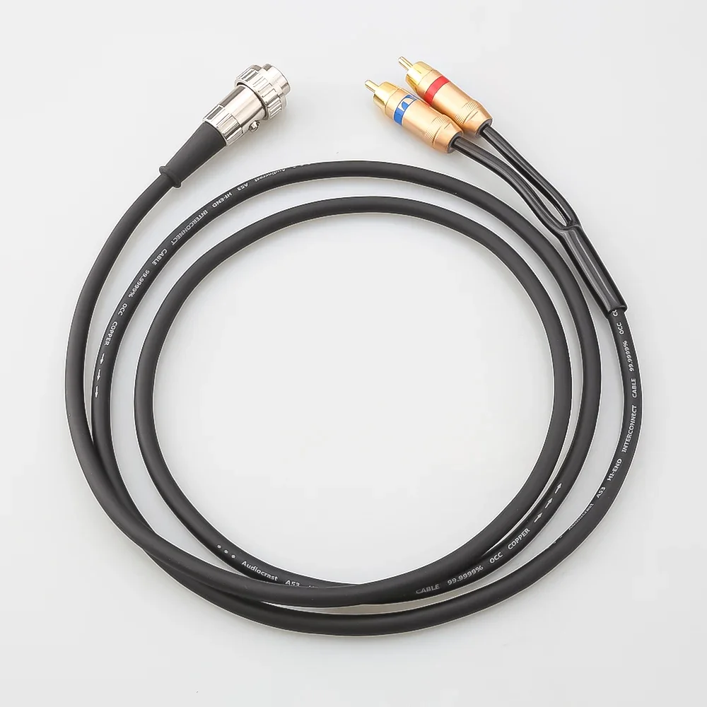 NAIM 5-Pin DIN Twist-Locking-Stecker auf Stereo-RCA-Phono-Kabel, Stereo-OFC-Kupferkabel für BO, Naim, Quad Bang Olufsen – Detail 5