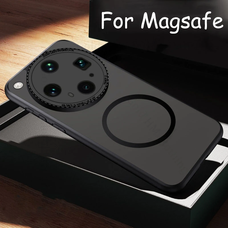 

Phone Transparent Matte Magnetic Case For Oppo Find X8s Plus Magsafing Cover For Find X8 Ultra Fundas For Magsafe Find X8s+ Capa