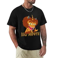 Sports Fans Pus Size Tops Men Clothings Big Mouth Netflix Classic TShirt Men Clothing Graphic T Shirts Oversized Harajuku Summer