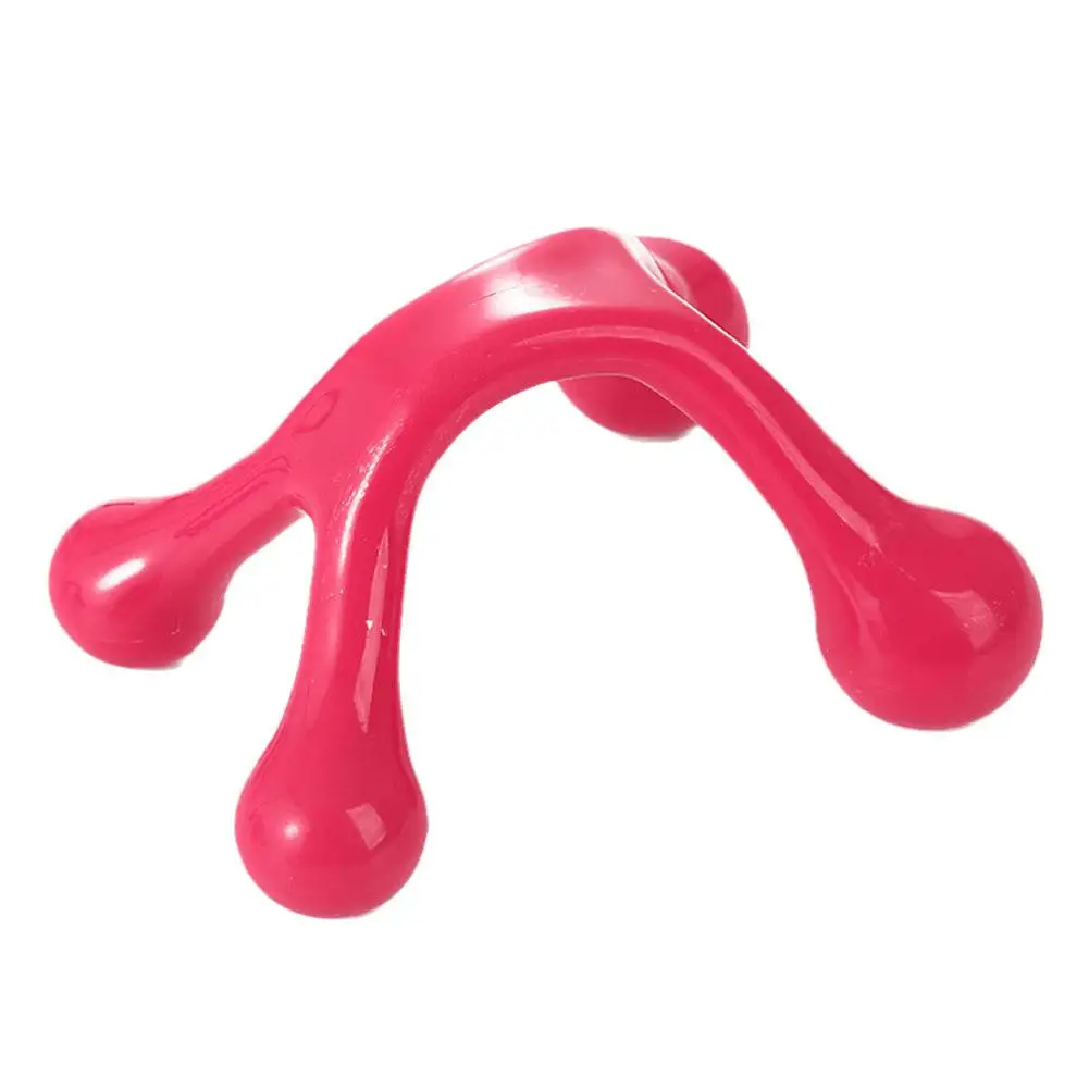 Hand Held Four Legged Acupressure Dredge Meridians Back Deep Tissue Neck Gentle Self Back Manual Massage Tool Pure Color