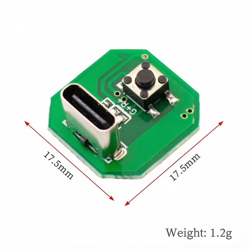 WAVGAT 1/3/5PCS Flashlight Drive Board DIY Circuit Board TypeC Charging Port Charging And Discharging Module For 10W Watt