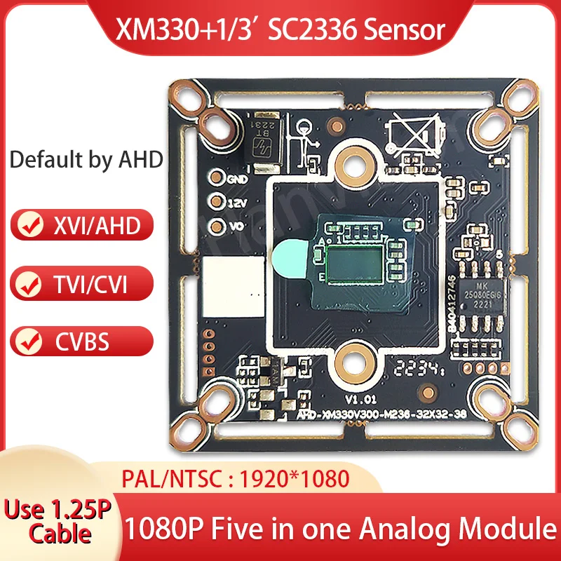 XM 1080P  2MP Module For AHD Surveillance Camera CCTV Accessories Camera Board CMOS HD AHD