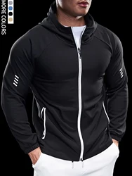 Men's hooded jacket, waterproof, reflective zipper, athleisure, outdoor, camping, multi-season, can be sent to your boyfriend