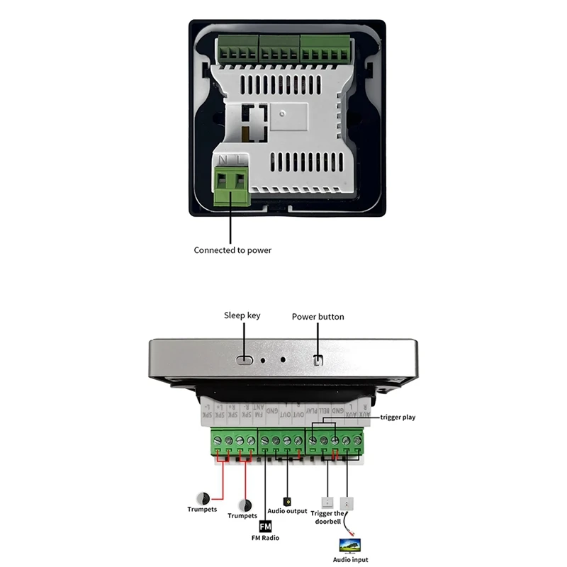 มินิ 8 โอห์มระบบ Android 10.0 สมาร์ท WIFI บลูทูธสเตอริโอโฮมเธียเตอร์เพลงพื้นหลัง Wall Amp