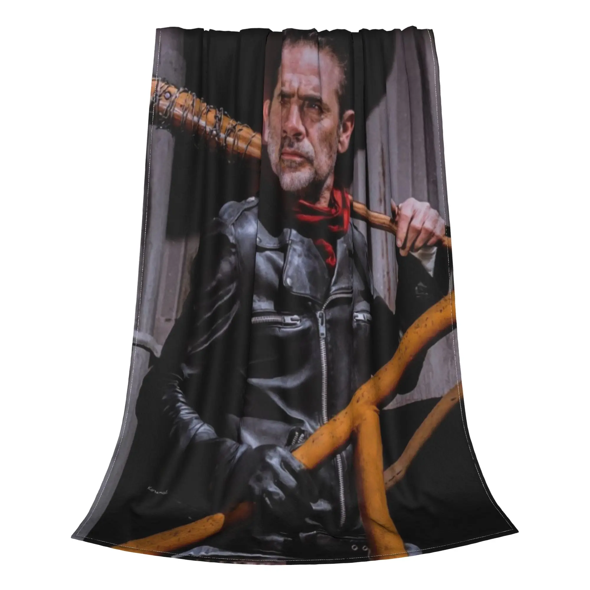 negan Blanket Summer the walking death negan  Breathable Thin Throw Blankets For Office Outdoor  Plush Thin Quilt