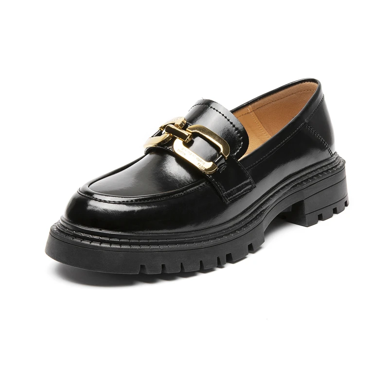 AIYUQI Loafer Shoes Ladies Spring 2024 New Genuine Leather Student Shoes Female British Style Retro Casual  Lazy Shoes