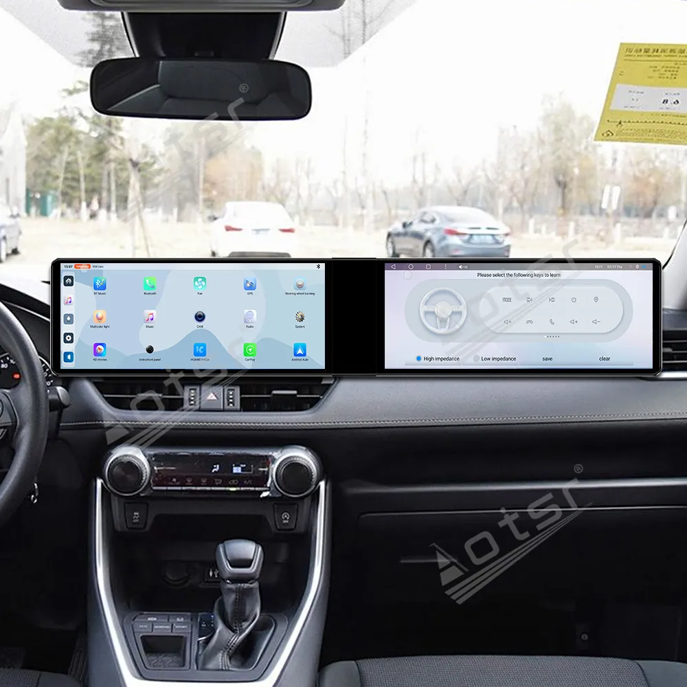 Dual 12.3 ‘’ Android 13 Carplay For Toyota RAV4 2020-2022 Gps Navigation Car Radio HD Touch Screen Stereo Auto car accessories