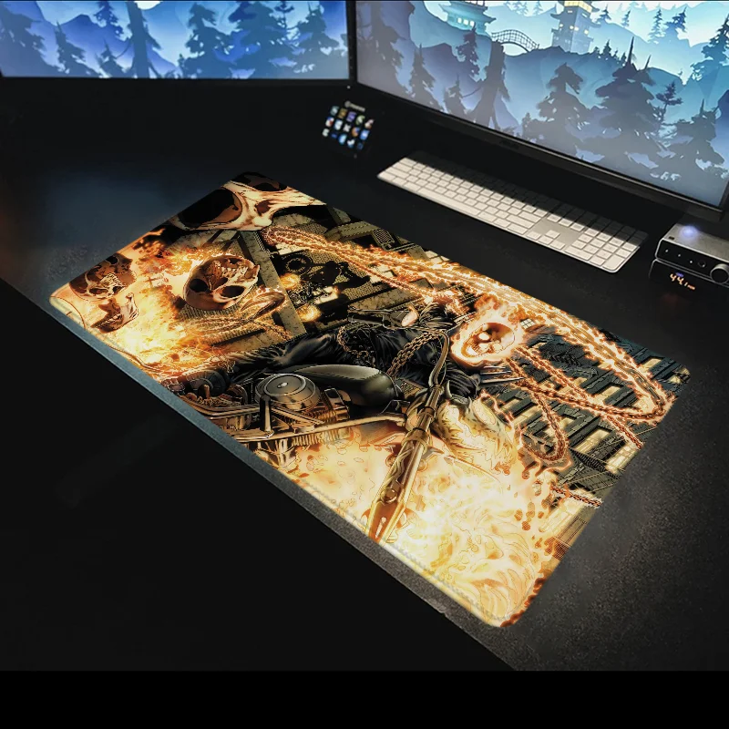 Seton-Tapis de souris pour ordinateur de bureau, tapis de souris, tapis de bureau Anime, grands modules, accessoires informatiques Gamer, Deskvirus, polymères de jeu, média