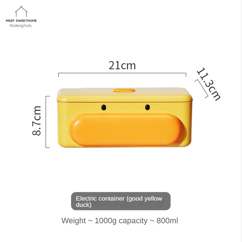 Electric lunch box cute girl heart heat preservation heating office worker portable lunch box plug in self heating