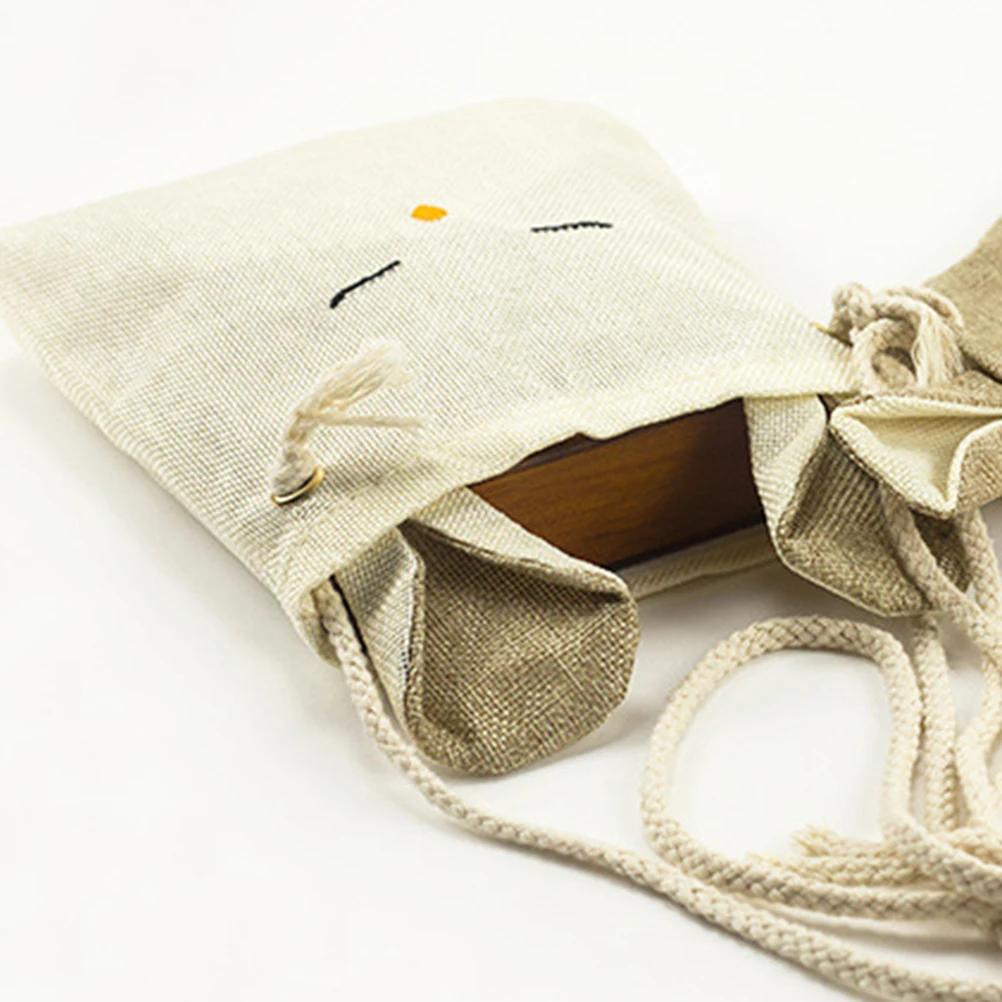 

2 Pcs Thumb Gig Bag Wear-resistant Kalimba Accessory Portable Container Supply Cloth Thickened Holder Man Pouch