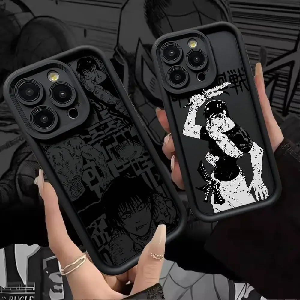 J-Jujutsu Toji Kaisen F-Fushiguro Phone Case Silicone For iPhone 17 Air 17 16 15 14 13 12 11 Plus Pro Max Shockproof Soft Cover