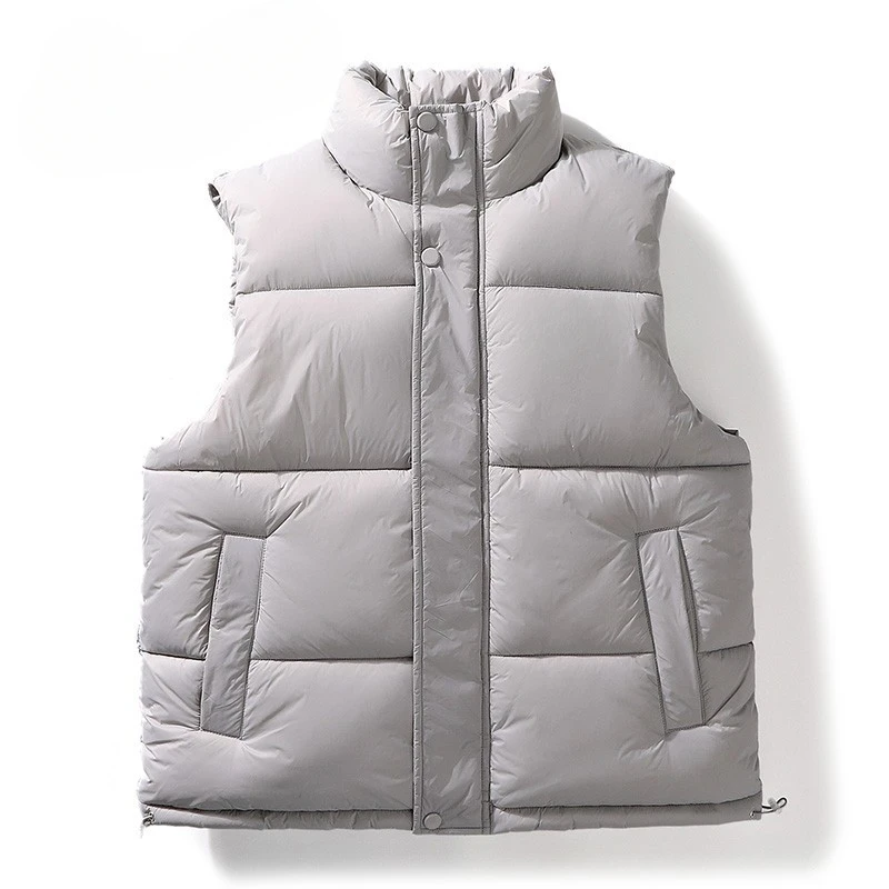 New Autumn and Winter Vest Man Cold-Proof Warm Fashion Brand down Cotton-Padded Jacket Cotton and Thickening Sleeveless Top