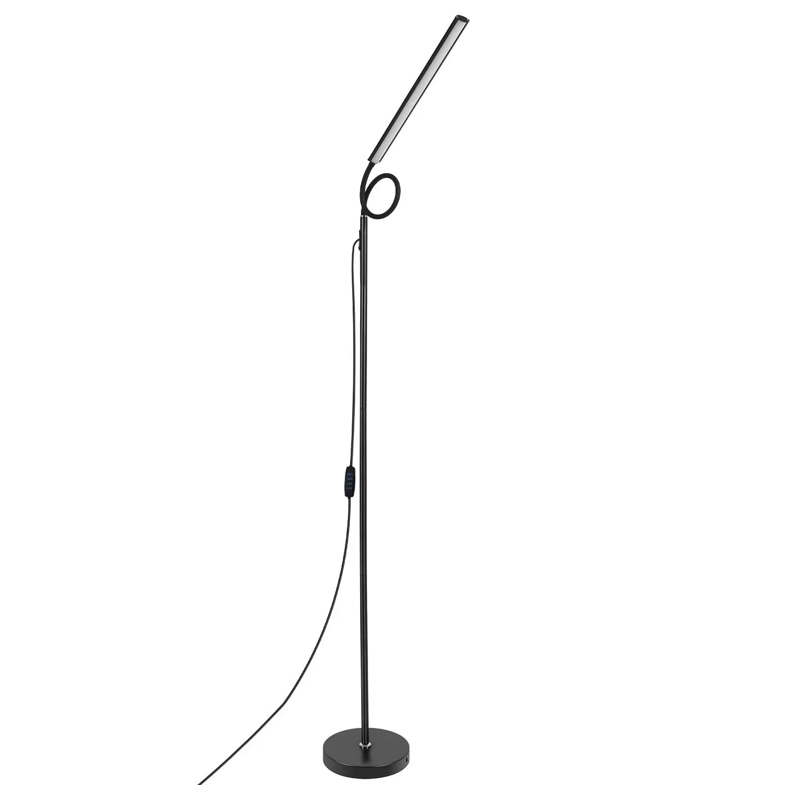 

LED Floor Lamp Modern Adjustable for Reading Desk Standing Freestanding Light Indoor