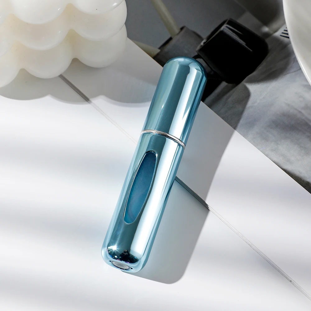 Portable Mini Travel High-end Perfume Bottle Base Refill Bottle Straight Charging Small Sample Perfume Aluminum Material